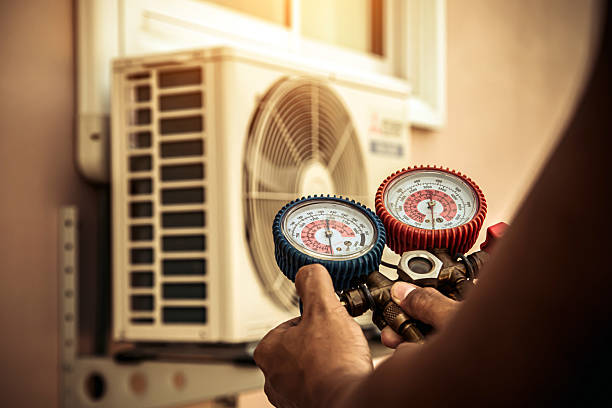 Professional Hvac technician working in Brea, CA